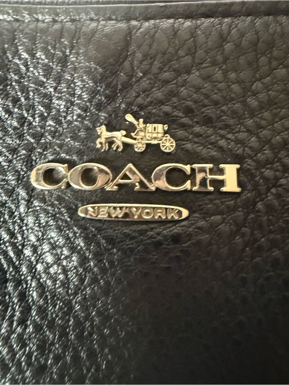 Coach Kelsey F36675 Black Pebbled Leather Satchel Crossbody Bag - Picture 4 of 16